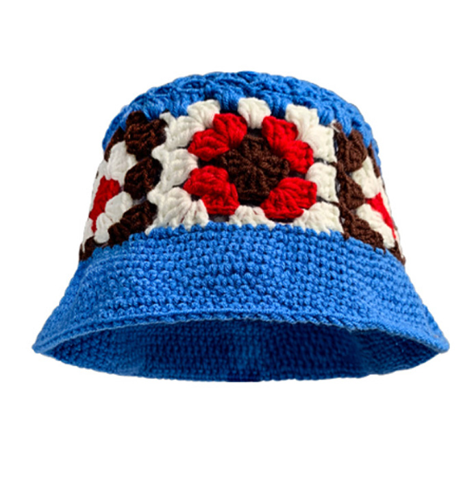 knitted/jacquard bucket hat